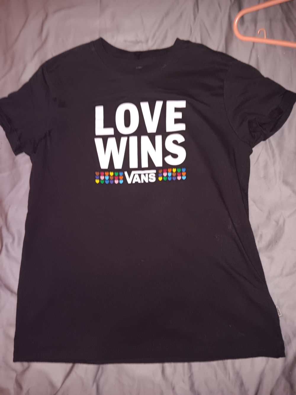 Vans "Love Wins" Black Graphic Tee